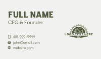 Hand Planer Carpentry Business Card Design