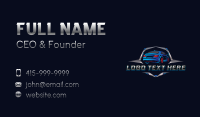 Racing Car Garage Business Card