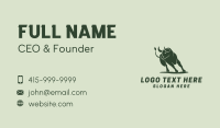 Bull Bison Animal Business Card Design