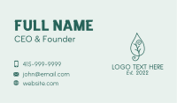 Organic Spiral Leaf Business Card