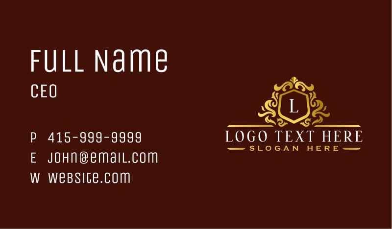 Noble Business Card example 2
