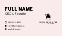 Floral Woman Hair Business Card