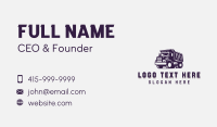 Dump Truck Dispatch Vehicle Business Card Design