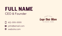 Bakery Business Card example 1