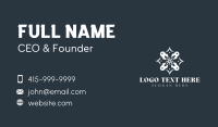 Ornate Flower Tattoo Business Card