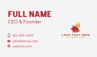 Pork BBQ Flame Grill  Business Card
