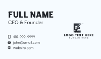 Express Forwarding Letter E Business Card