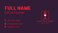 Wine Bar Restaurant  Business Card Design