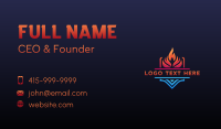 Fire Ice Ventilation Business Card