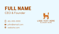 Playful Cat Letter H  Business Card Design