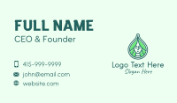 Green Natural Lady Business Card