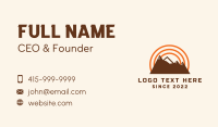 Mountain Outdoor Travel Business Card