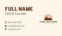 Mountain Outdoor Travel Business Card Design