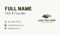 Wooden Floor Installation Business Card Design