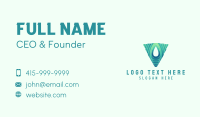 Gradient Triangle Droplet Business Card