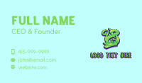 Green Graffiti Art Number 8 Business Card