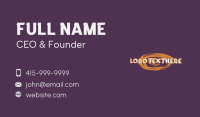 Urban Brush Lettering Wordmark Business Card