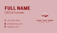Smoking Red Lips Business Card