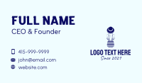 Blue Woman Swimwear Business Card