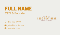 Star Business Card example 3