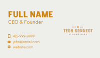 Casual Star Business  Business Card