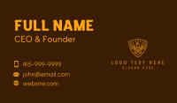 Golden Royal Eagle Crest  Business Card