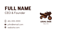 Brown Motorcycle Business Card