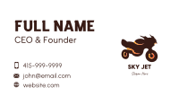 Brown Motorcycle Business Card