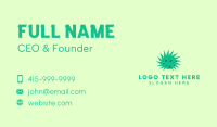 Green Dead Face Virus Business Card