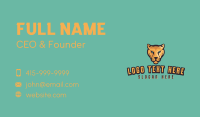 Panther Face Mascot Business Card