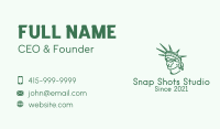Statue of Liberty Head  Business Card