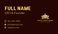 Luxury Pegasus Shield Crest Business Card