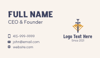 Triangular Medieval Sword  Business Card