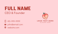 Sexy Peach Lingerie  Business Card