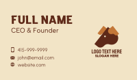 Brown Dog Head  Business Card