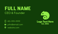 Green Lizard Business Card example 3