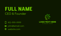 Leaf Vine Letter P Business Card Design
