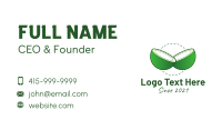 Sliced Green Coconut Business Card