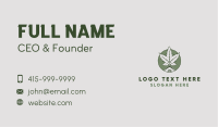 Marijuana House Green Business Card