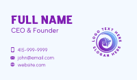 Indigo Business Card example 3