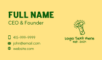 Green Healthy Burrito  Business Card