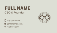 Carpenter Tool Hammer Business Card