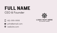 Hammer Cog Mechanic Business Card