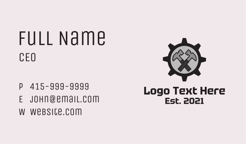Workforce Business Card example 1