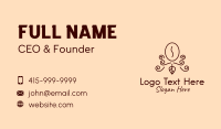 Coffee Farm Line Art Business Card