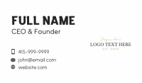 Personal Business Card example 3