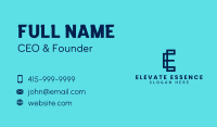 Digital Real Estate Letter E  Business Card Design