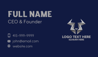 Zig Zag Business Card example 3