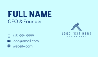 Blue Outline Letter A Business Card Design