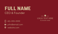 Elegant Organic Wordmark Business Card